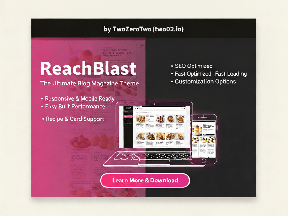 Reachblast WordPress theme screenshot